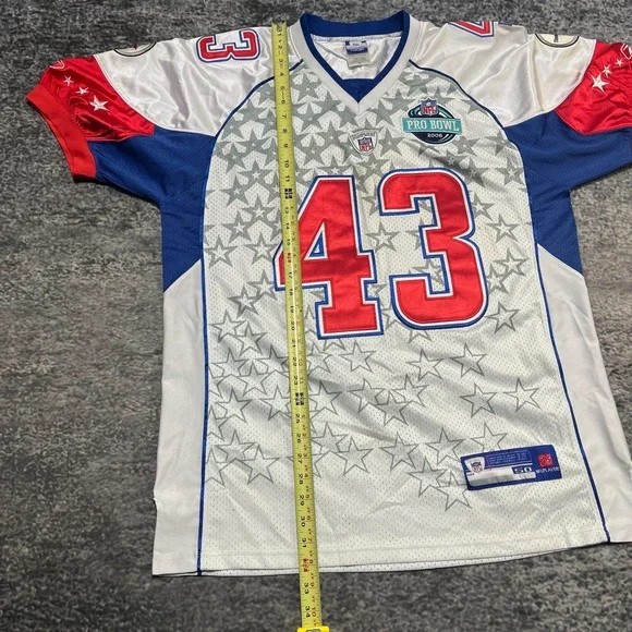 Troy Polamalu Pittsburgh Steelers 2008 Pro Bowl Jersey Size 52 Reebok NFL Away Jerseys